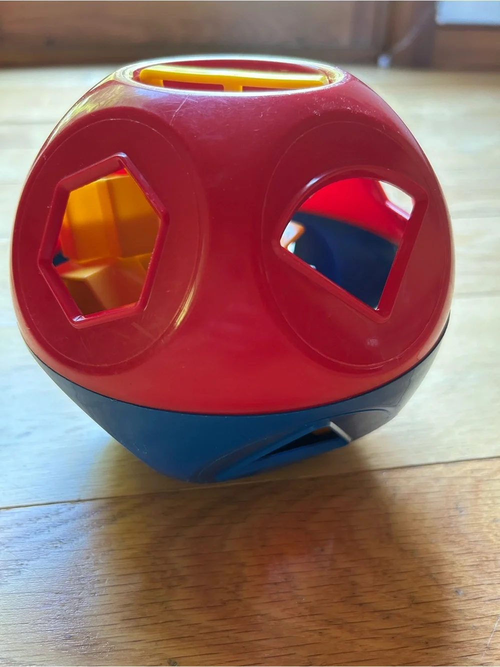 Classic Shape Sorter Ball Toy - Red, Blue & Yellow